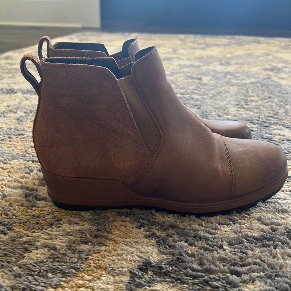 Sorel Evie waterproof wedge booties